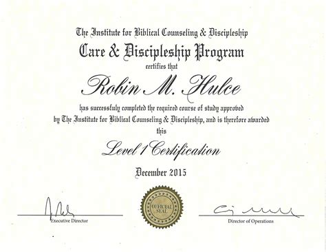 certified spiritual counselor certification.